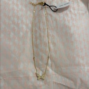 Delicate Gold Butterfly Necklace